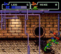 Teenage Mutant Ninja Turtles - Return of the Shredder (Japan) In game screenshot